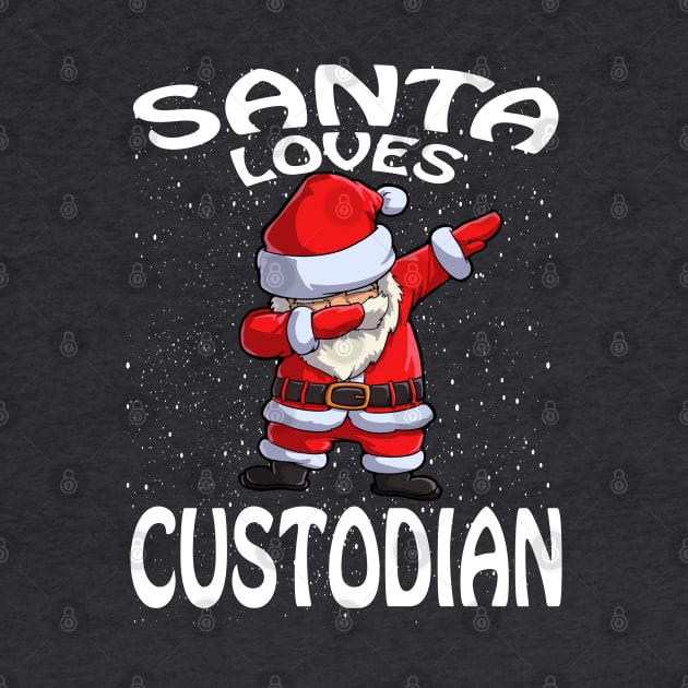 Santa Loves Custodian Christmas by intelus